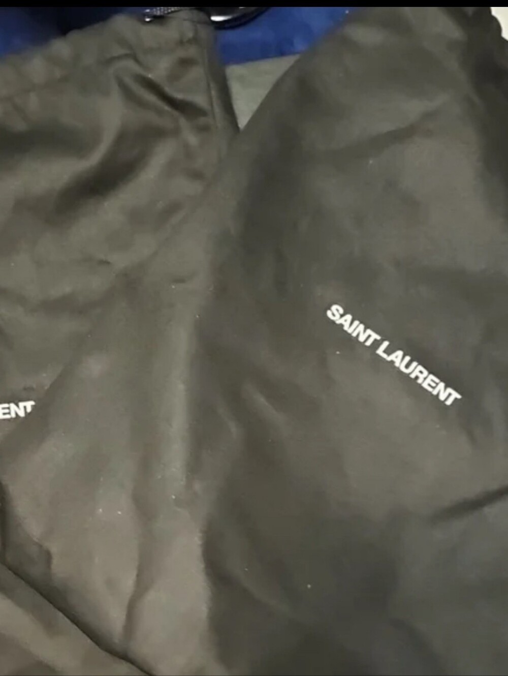 Saint Laurent Black Patent YSL Logo Sandals - Picture 7 of 10